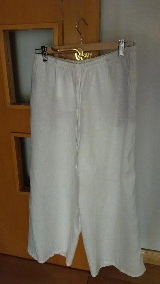 Pantalón Zara Lino 100%.