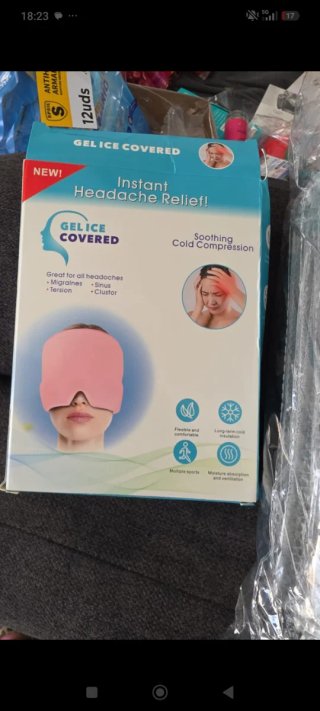 Gel Ice Covered para Alivio de Dolor de Cabeza