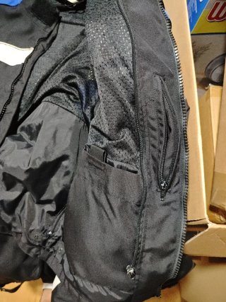 Chaqueta Moto Talla L Azul y Negra