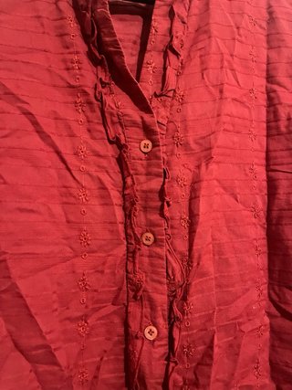 Blusa Talla y Moda Roja Talla 8XL