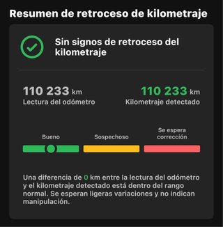 Verificacion de kilometraje
