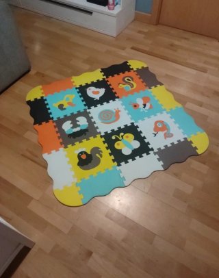Alfombra infantil de goma EVA con animales