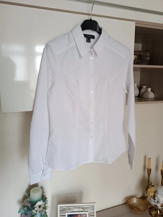 Camicia donna bianca manica lunga