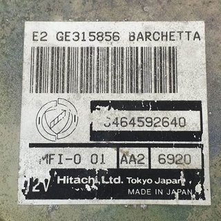 CENTRALITA MOTOR UCE FIAT FIAT BARCHETTA (183) 1995-2002