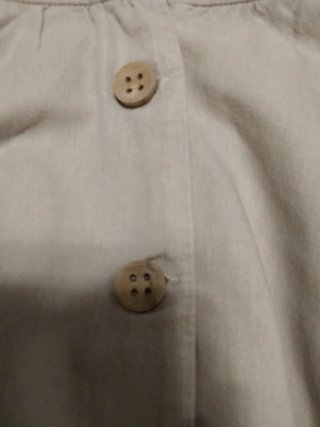 Falda Zara botones beige