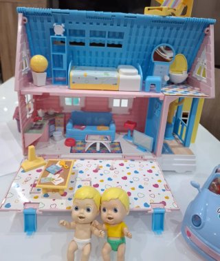 Casa Amici Cicci con Macchina e 4 Bambole