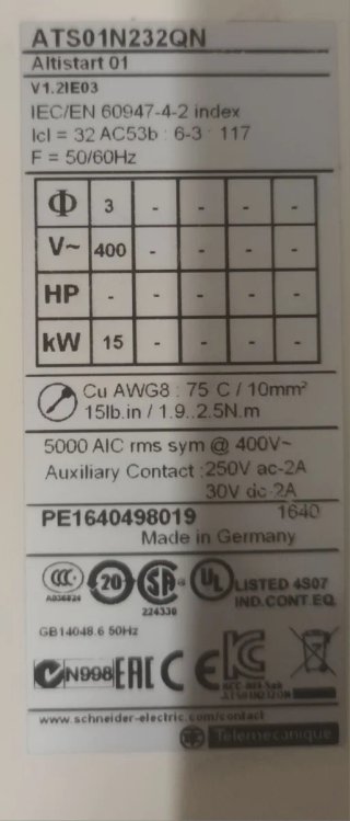 Schneider ATS01N232QN Soft Starter