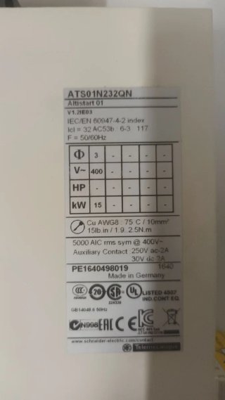Schneider ATS01N232QN Soft Starter