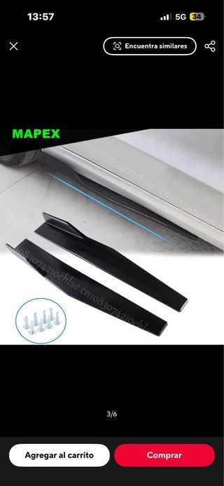 Labio delantero Mercedes, Audi, Bmw, Ford....etc