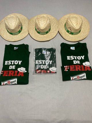 3 Camisetas y 3 Sombreros Feria
