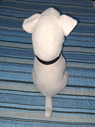 Peluche perro bull terrier 40 cm