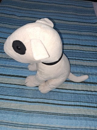 Peluche perro bull terrier 40 cm