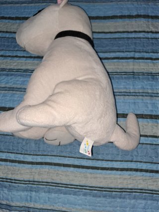 Peluche perro bull terrier 40 cm