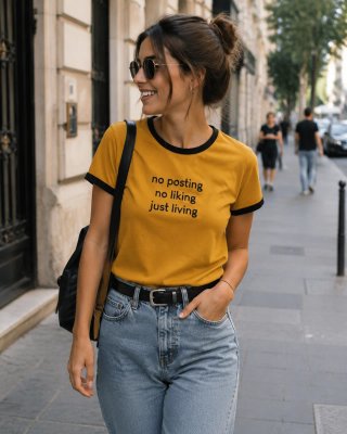 Camiseta mostaza Just Living