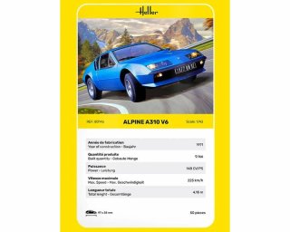Heller Alpine A310 V6 1:43 Kit Modellismo 80146