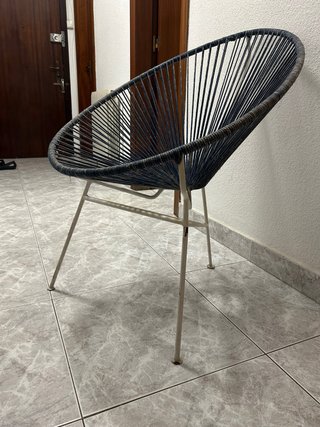 Silla Acapulco Azul/Gris Metal/Nylon