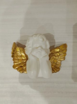 Angioletto bianco e oro