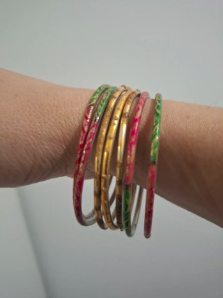 Set bracciali etnici boho chic metallo
