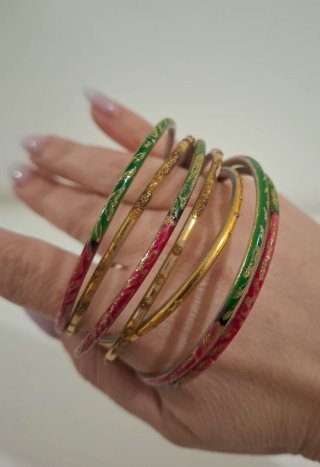Set bracciali etnici boho chic metallo