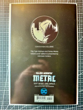 Comic USA Dark Nights Metal 6 Kirkham C2E2 Variant