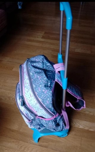 Mochila con ruedas y asa extensible