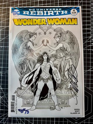 Comic Wonder Woman #4 de Frank Cho con Firma + COA