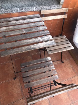 Mesa y 2 sillas terraza Tarno IKEA