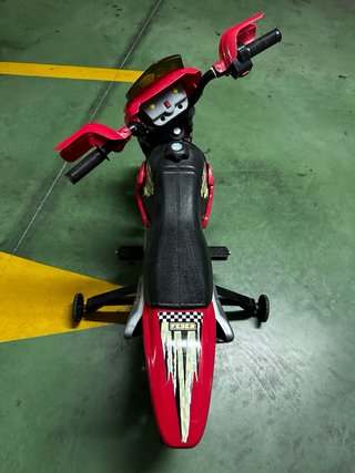 Moto Eléctrica Infantil Roja y Negra
