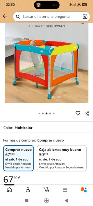 Parque infantil plegable