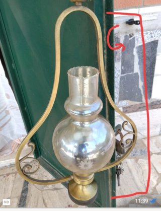 Lampadari in stock set da 3pz vetro e metallo