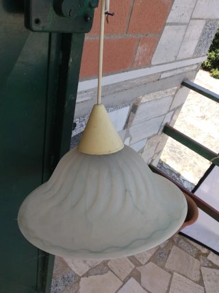 Lampadari in stock set da 3pz vetro e metallo