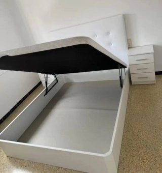 Canapé abatible madera con colchón