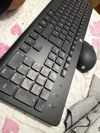 Teclado y Mouse HP Negro