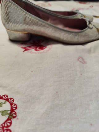 Zapatos planos verano beige y gris
