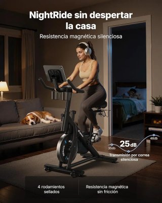 Bicicleta Estática MERACH Magnética Ajustable