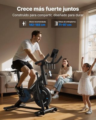 Bicicleta Estática MERACH Magnética Ajustable