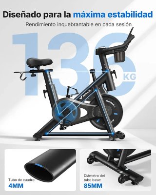 Bicicleta Estática MERACH Magnética Ajustable