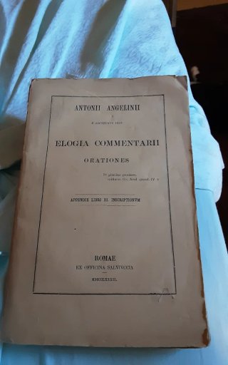 Libro Antico Elogia Commentarii