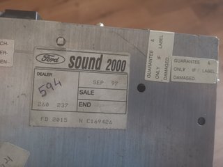 radio cassette ford sierra cosworth