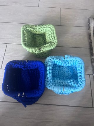 Tre Clutch bags realizzate a mano