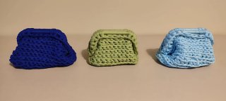 Tre Clutch bags realizzate a mano