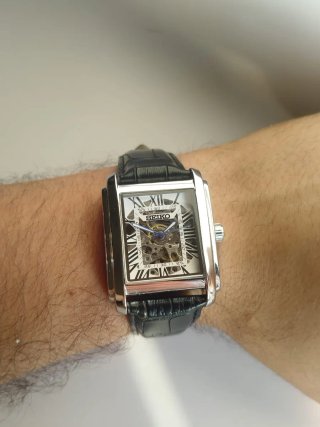 Reloj seiko mod tank automatico 40mm skeleton