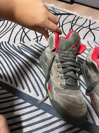 Air Jordan 5 Retro Gris Rojo