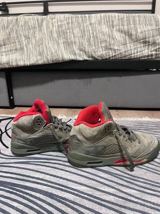 Air Jordan 5 Retro Gris Rojo