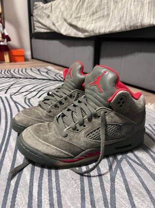 Air Jordan 5 Retro Gris Rojo