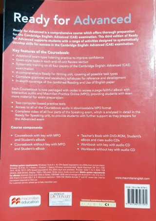 Inglés C1 - READY FOR ADVANCED Sb + Key and Audio