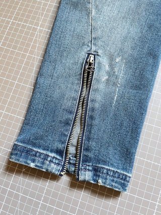 Pantalones vaqueros 3/4 con cremalleras, Colcci XS