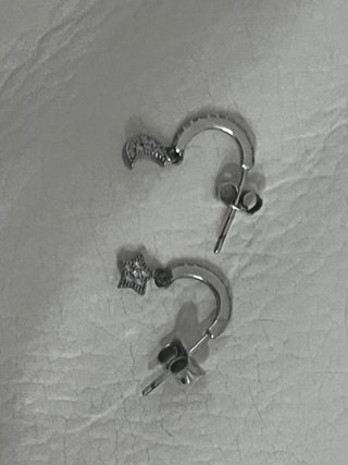 Pendientes Plata Luna y Estrella de time road