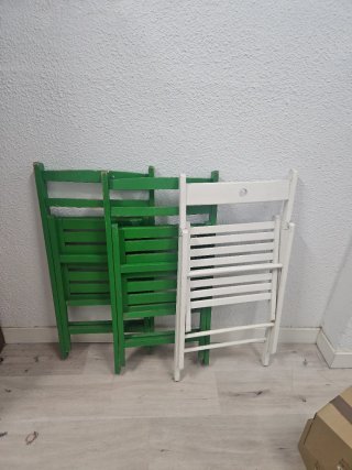 Regalo Sillas plegables de madera (2 unidades)