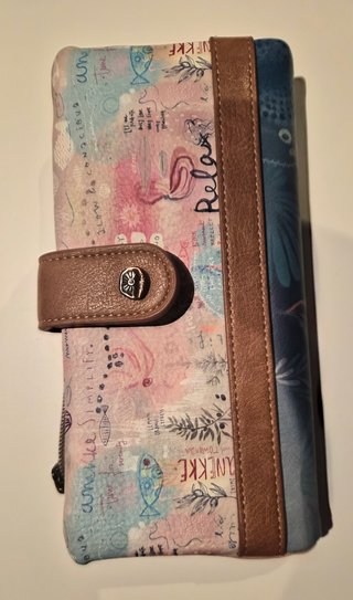 Cartera Anekke Relax, Slow Down,Breathe. Con caja.